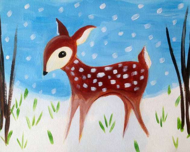 Winter Deer